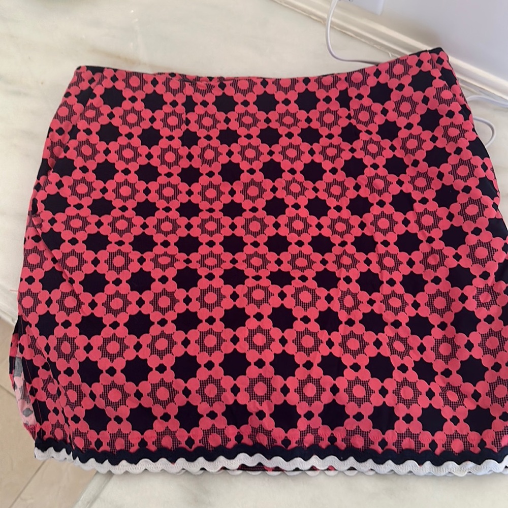 Golftini blue and pink golf skort